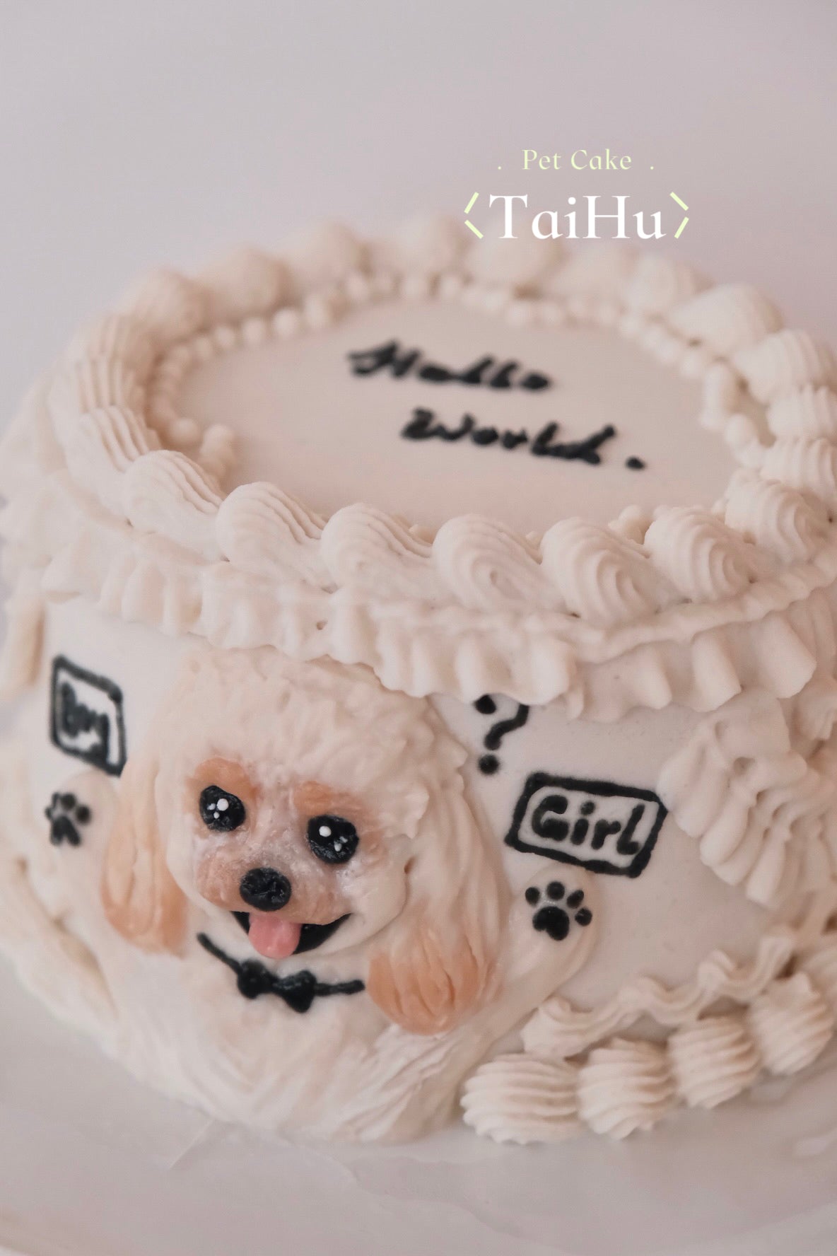 36. Gender Reveal Pet Cake